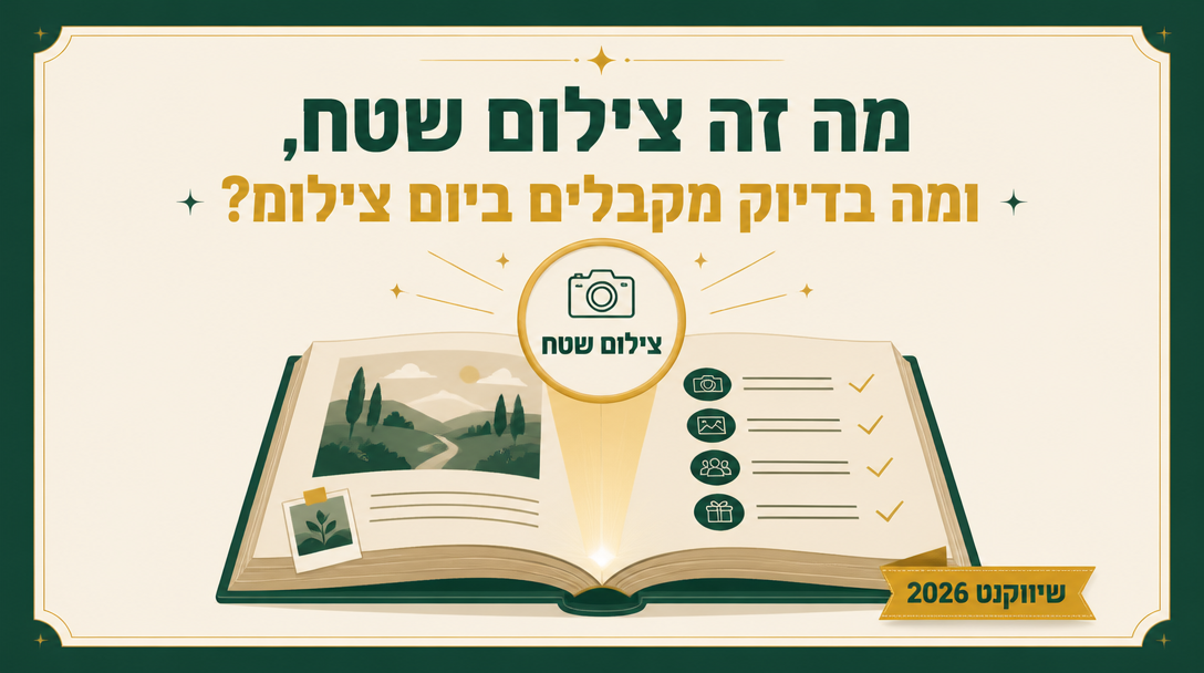 מה זה צילום שטח, ומה בדיוק מקבלים ביום צילום? - שיווקנט