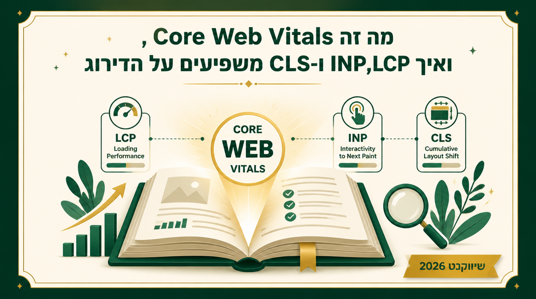 מה זה Core Web Vitals, ואיך LCP, INP ו-CLS משפיעים על הדירוג שלכם? - שיווקנט