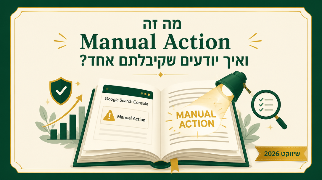 מה זה Manual Action בגוגל, ואיך יודעים שקיבלתם אחד? - שיווקנט