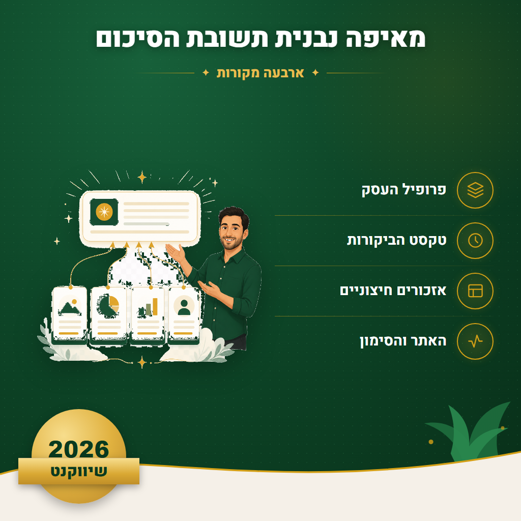 מאיפה נבנית תשובת הסיכום - ארבעה מקורות | שיווקנט