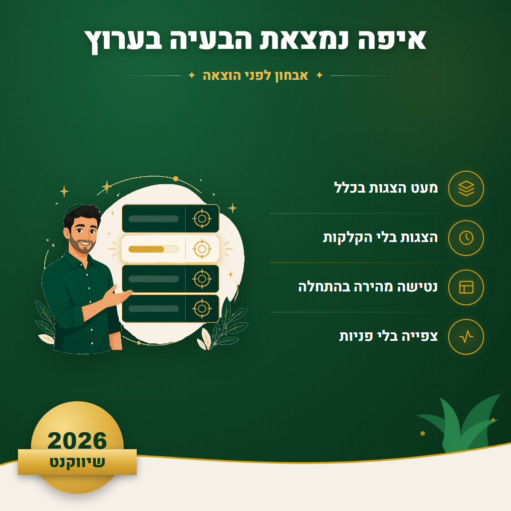 איפה נמצאת הבעיה בערוץ - אבחון לפני הוצאה | שיווקנט