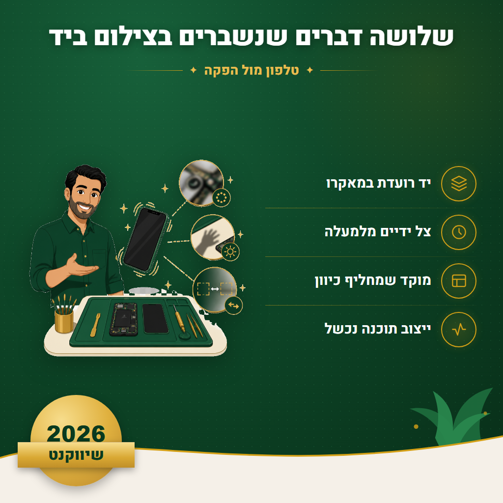 שלושה דברים שנשברים בצילום ביד - טלפון מול הפקה | שיווקנט