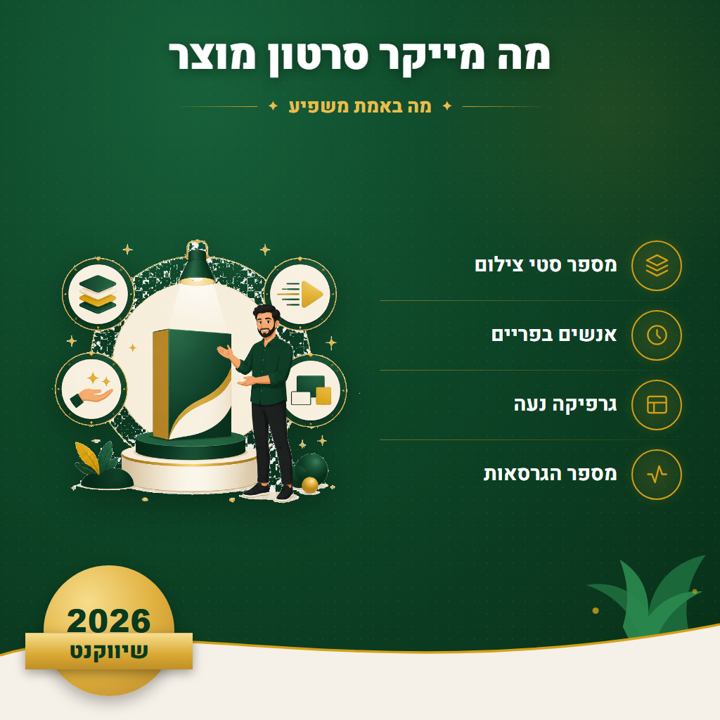 מה מייקר סרטון מוצר - מה באמת משפיע | שיווקנט