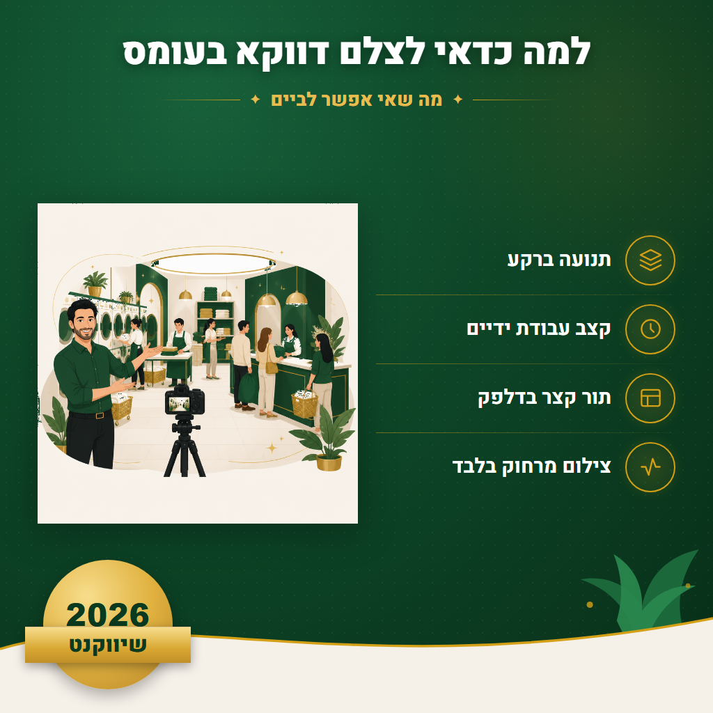 למה כדאי לצלם דווקא בעומס - מה שאי אפשר לביים | שיווקנט