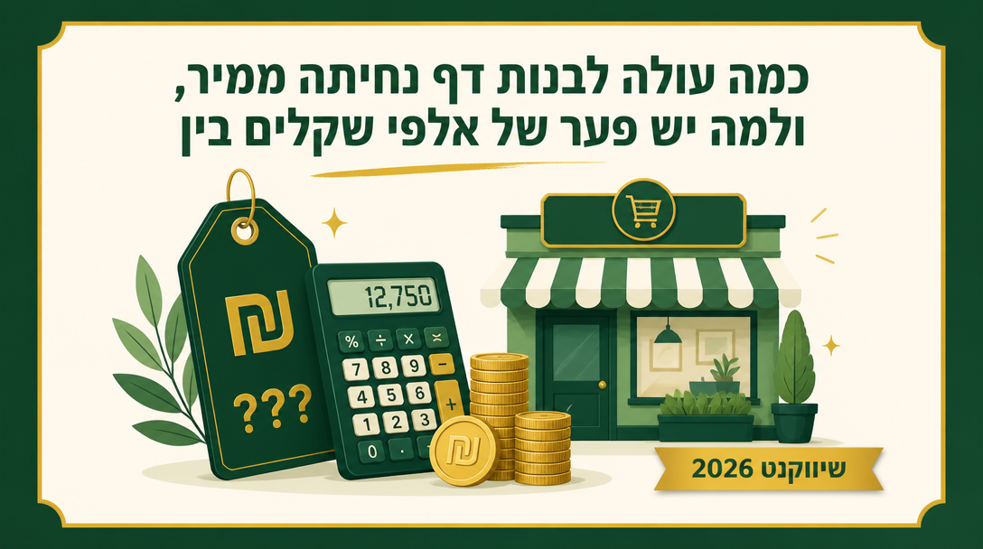 כמה עולה לבנות דף נחיתה ממיר, ולמה יש פער של אלפי שקלים בין הצעות? - שיווקנט