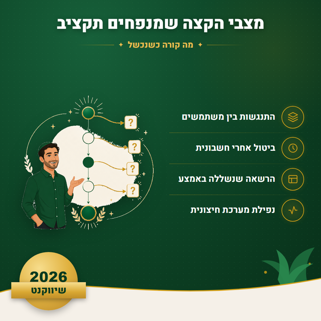 מצבי הקצה שמנפחים תקציב - מה קורה כשנכשל | שיווקנט