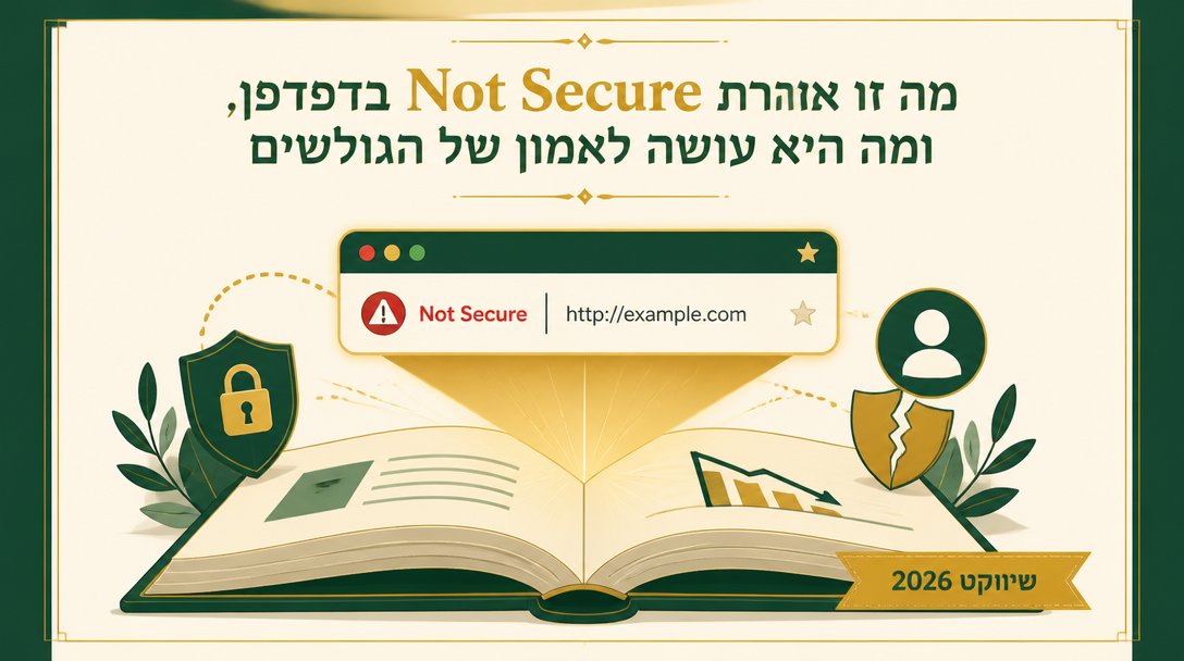 מה זו אזהרת Not Secure בדפדפן, ומה היא עושה לאמון של הגולשים שלכם? - שיווקנט
