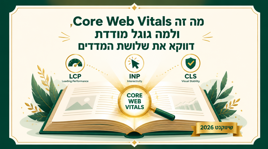 מה זה Core Web Vitals, ולמה גוגל מודדת דווקא את שלושת המדדים האלה? - שיווקנט