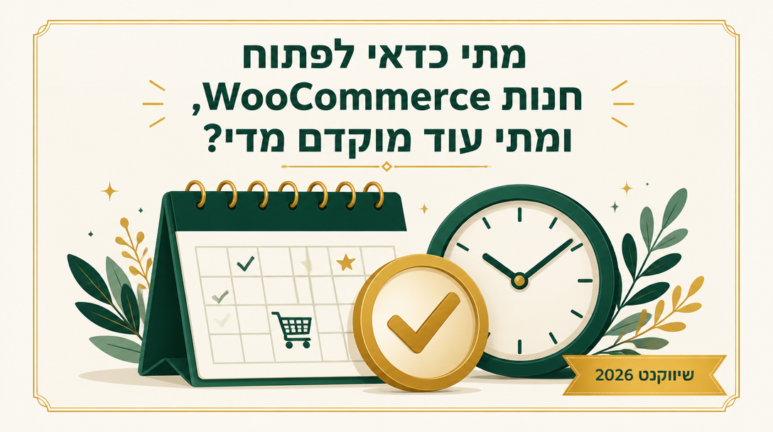 מתי כדאי לפתוח חנות WooCommerce, ומתי עוד מוקדם מדי? - שיווקנט