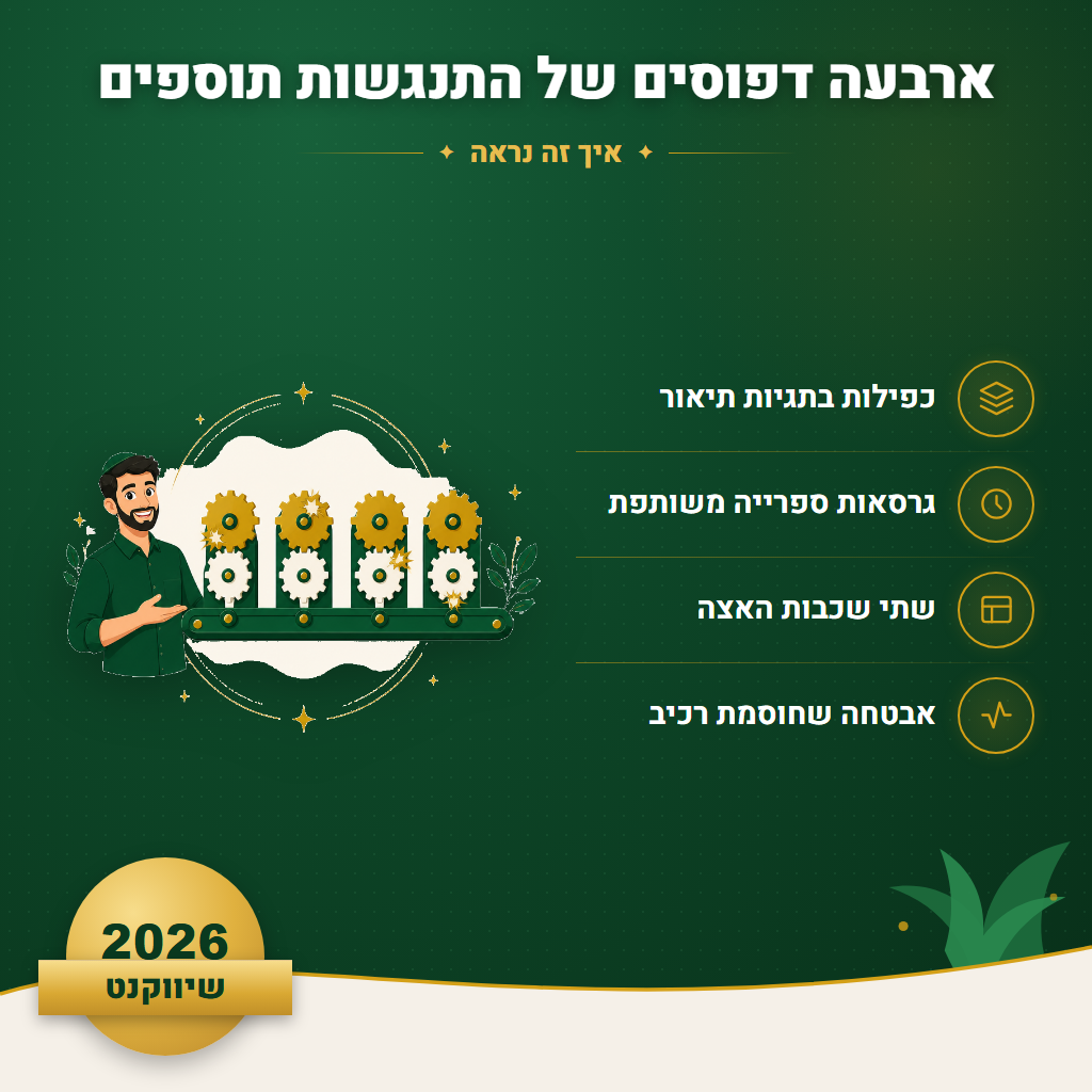ארבעה דפוסים של התנגשות תוספים - איך זה נראה | שיווקנט