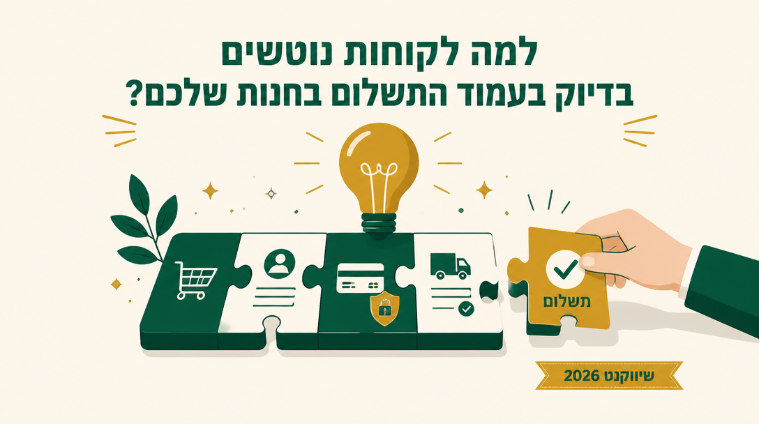 למה לקוחות נוטשים בדיוק בעמוד התשלום בחנות שלכם? - שיווקנט
